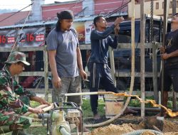 Satgas TMMD ke-121 Kodim 0313/KPR Bangun Tiga Sumur Bor di Desa Gema