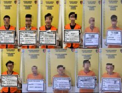 Polres Kampar Tangkap 11 Pelaku Ilog dan Amankan Ratusan Kayu Illegal Logging