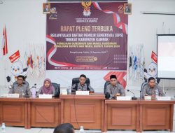 KPU kabupaten Kampar Gelar Rekapitulasi DPS Pemilihan Kepala Daerah Tahun 2024.