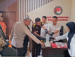 253,5 Gram Narkoba Diblender, Hasil Tangkapan Satnarkoba dan Polsek Kampar