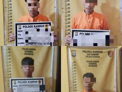 Empat Pemuda Pelaku Cabul Diringkus Polsek Kampar