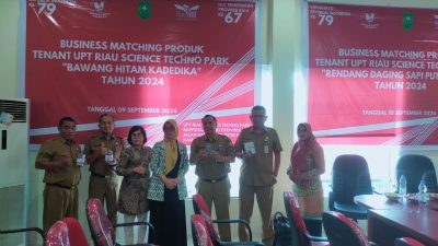 Seksi Riset Inovasi, UPT Riau Science Techno Park, Bappedalitbang Provinsi Riau Mengadakan Kegiatan Business Matching Produk Bawang Hitam Kadedika di Tahun 2024 ini 