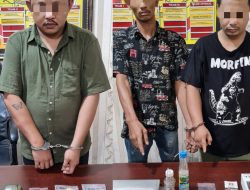 Mantap! Polsek Siak Hulu Tangkap Tiga Pelaku Narkoba Sabu-sabu 11,38 Gram dan Pil Ekstasi 208,22 Gram