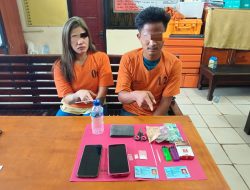 Sepasang Kekasih Terlibat Narkoba, di Tangkap di Kamar Kontrakan oleh Polsek Tapung 