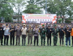 Wakili Pj Bupati Hambali, Kasatpol PP Kampar Hadiri Upacara Pemberangkatan Personil PAM TPS Untuk Amankan Pilkada 2024