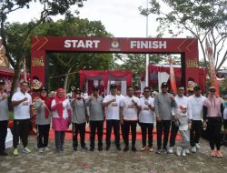 KPU Kampar Gelar Gerak Jalan Santai, Sehat Menuju Pilkada Yang Bersaudara