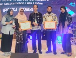 Wakili Bupati Kampar, Dishub Kampar Terima Penghargaan Apresiasi Insan Keselamatan Jalan Dari Menteri Perhubungan