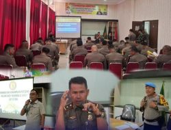 Kasatpol PP Kampar Bersama Polres Kampar Beri Materi Kompetensi Personil Intelijen Satpol PP