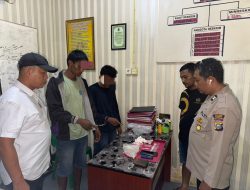 Polsek Tambang Tangkap 2 Pelaku Narkoba di Depan SPBU Sungai Pinang