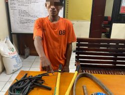 10 Bulan DPO, Pelaku Pencurian Kabel Milik PT PHR di Ringkus Polsek Tapung