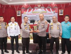 Dishub Kampar Hadiri Acara Puslitbang Polri di Polres Kampar