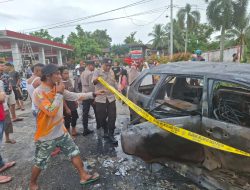 Ini Penyebabnya! Wajah Pemilik Mobil Avanza Terbakar dan Mobil Hangus di SPBU Kuok