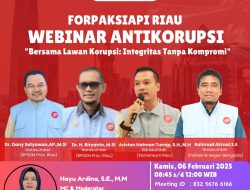 Peserta Antusias, Forpak Riau Gelar Webinar Anti Korupsi 