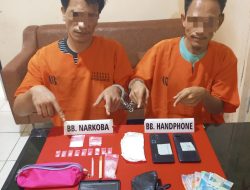 Polres Kampar Ringkus Dua Tersangka Narkoba di Air Tiris, Amankan 11 Paket Narkoba!
