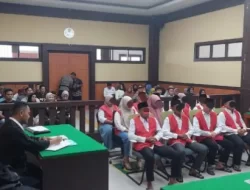 Sidang Putusan Perkara Pemilu 14 Pelaku Divonis 2 Tahun 6 Bulan Penjara