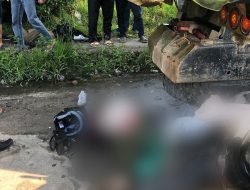Satu Tewas dan Satu Lagi Kritis, Pengendara Tabrak Truk Berhenti di Rimbo Panjang 