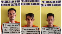 Tiga Bandit Curanmor di Ringkus Polsek Siak Hulu