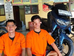 Terekam CCTV, Dua Pelaku Curanmor di Ringkus Polsek Siak Hulu