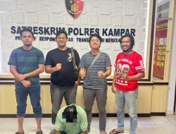 Cabuli Anak Tiri Dua Kali, Pria Bejad Ini Diringkus Satreskrim Polres Kampar 