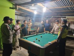 Polsek Tapung Hulu Gelar Patroli Dialogis, Antisipasi 3C dan Penyakit Masyarakat