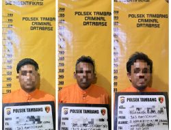 Polsek Tambang Ringkus Tiga Pencuri Atap Seng di Perumahan Mutiara Aishafa