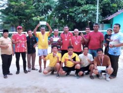 Ratusan Masyarakat Tanjung Bungo Antusias Menyaksikan Final Turnamen Bola Takraw