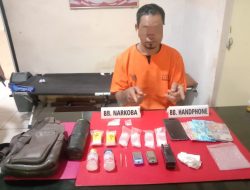 Bandar Narkoba Diringkus Saat Tidur, Satresnarkoba Berhasil Amankan 7,14 Gram Sabu-sabu 