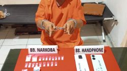 Pelaku dan 19 Paket Siap Edar Diamankan Satresnarkoba Polres Kampar di Los Pasar