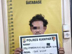 Viral di Media Sosial Pencurian Handphone, Satreskrim Polres Kampar Tangkap Pelaku di Desa Sipungguk