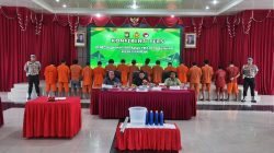 Gulung 16 Tersangka dan BB 1,247,56 Gram Sabu-sabu Dalam Kurun Waktu Satu Bulan