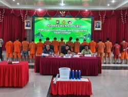Gulung 16 Tersangka dan BB 1,247,56 Gram Sabu-sabu Dalam Kurun Waktu Satu Bulan