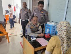 HUT Lantas ke-70 Jadi Momentum Kemanusiaan, Gelar Donor Darah di PMI Kampar