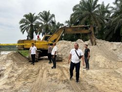 Satreskrim Polres Kampar Sikat Tiga TKP Penambang Galian C di Tambang!