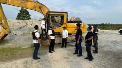 Sat Reskrim Polres Kampar dan Intel Kodim 0313 KPR Sikat Galian C Ilegal di Pasir Sialang!