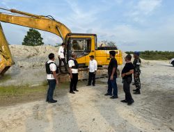 Sat Reskrim Polres Kampar dan Intel Kodim 0313 KPR Sikat Galian C Ilegal di Pasir Sialang!