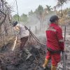 Karhutla di Kampar Nyaris Hanguskan Perumahan, Kapolres: Prioritaskan Keselamatan Warga!