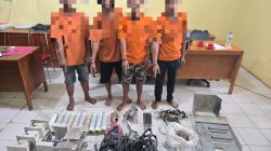 Polsek Tapung Sikat Komplotan Pencuri Komponen, Rugikan Perusahaan Hingga Ratusan Juta!