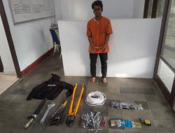 Berbekal CCTV, Pelaku Pencurian di Toko Bangunan Sinar Kaca di Tangkap Polsek Kampar 