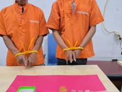 Dua Kurir Daun Ganja Kering Dibekuk Polsek Kampar di Desa Rimbo Panjang 