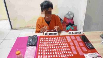 132 Paket dan Pelaku Narkoba Dibekuk Satnarkoba Polres Kampar di Peron Sawit