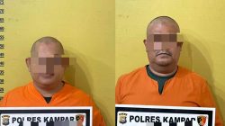 Terlibat Kasus Pemalsuan Surat Tanah Kades dan Mantan Sekdes Tarai Bangun di Tangkap Polres Kampar