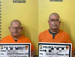 Terlibat Kasus Pemalsuan Surat Tanah Kades dan Mantan Sekdes Tarai Bangun di Tangkap Polres Kampar