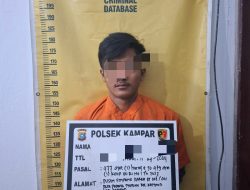 Polsek Kampar Tangkap Pelaku Curi Sawit di Desa Padang Mutung Sempat Ancam Korban Dengan Sajam