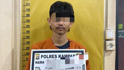 Curi Motor Milik Guru SD, Pemuda Ini Ditangkap Satreskrim Polres Kampar 