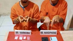 Ingin Transaksi, Dua Pelaku Ditangkap Satresnarkoba Polres Kampar di Desa Tanjung Alai