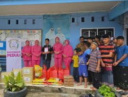 Peduli Sesama, Ketua Bhayangkari Ranting Tambang Beri Bantuan Sosial ke Panti Asuhan 