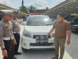 Satlantas Kampar Tindak Kendaraan dengan TNKB Tidak Sesuai Ketentuan