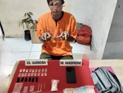Polsek Kampar Kiri Tangkap Warga IV Koto Setingkai, Sita 4,75 Gram Sabu-sabu 