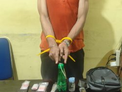 Pelaku Narkoba Ditangkap Polsek Siak Hulu, Temukan 2 Paket Dengan Berat Bruto 10,59 Gram Sabu-sabu