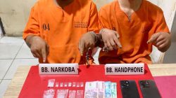 Satresnarkoba Polres Kampar Tangkap Dua Pelaku Narkoba di Pasar Teratak